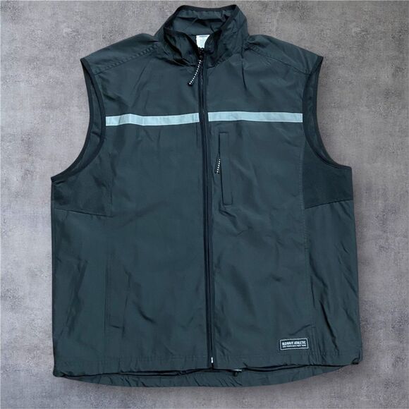 Old Navy Other - Old Navy Athletic Vintage NWT Y2K Black 3M Full Zip Work Vest Men's Size XL